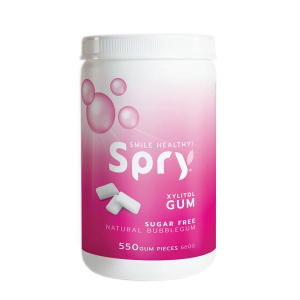 Spry Natural Bubble Gum 550ct Xylitol Gum