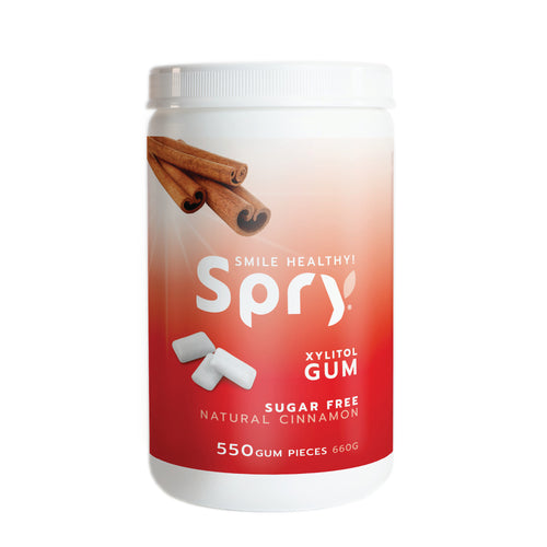 Spry Natural Cinnamon 550ct Xylitol Gum
