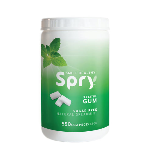 Spry Natural Spearmint 550ct Xylitol Gum
