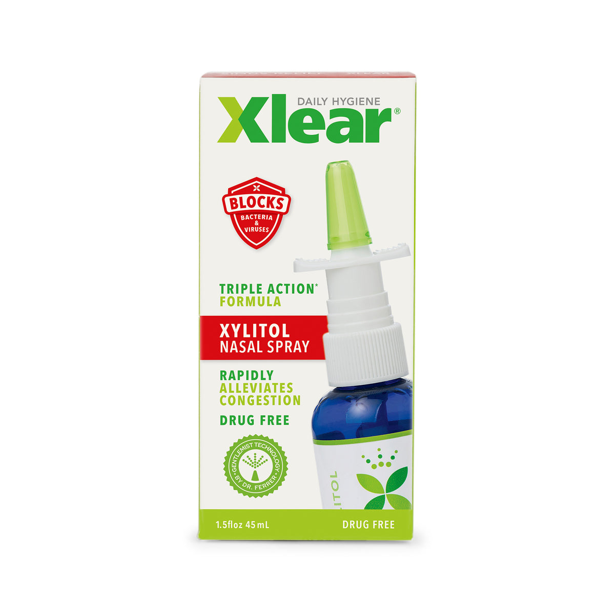 Xlear® Xylitol Saline Nasal Spray – 1.5 oz Mist for Clear Sinuses