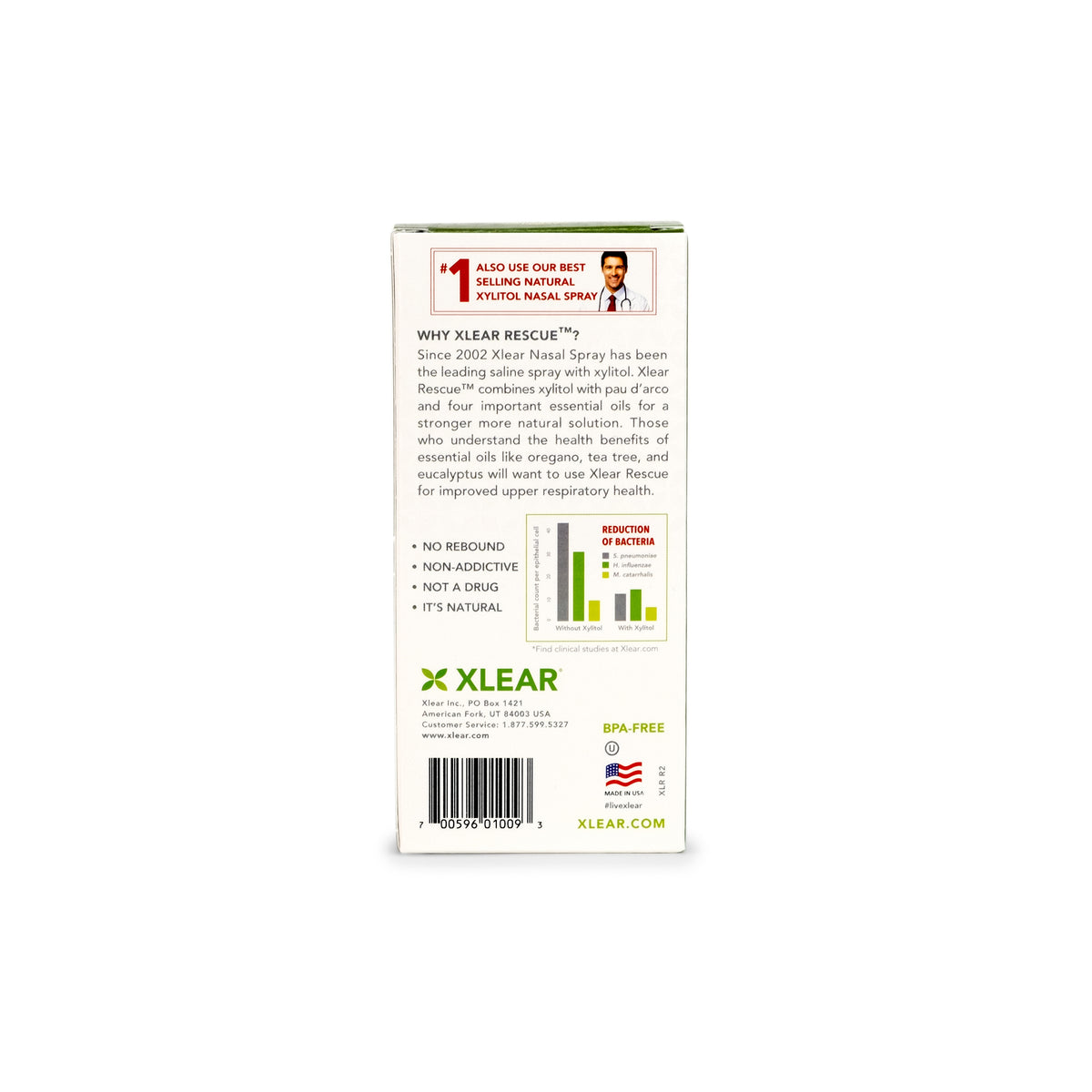Xlear Rescue Nasal Spray – Fast Natural Relief from Congestion