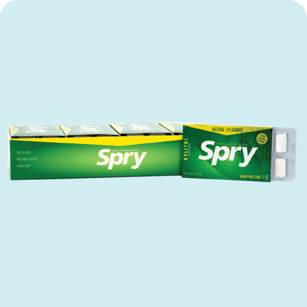 Natural Xylitol Gum, Blister Packs