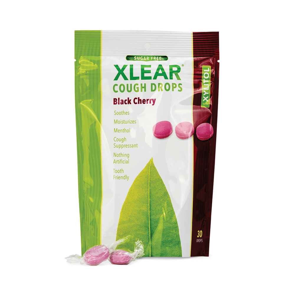 Xlear Black Cherry Sugar free Cough Drops