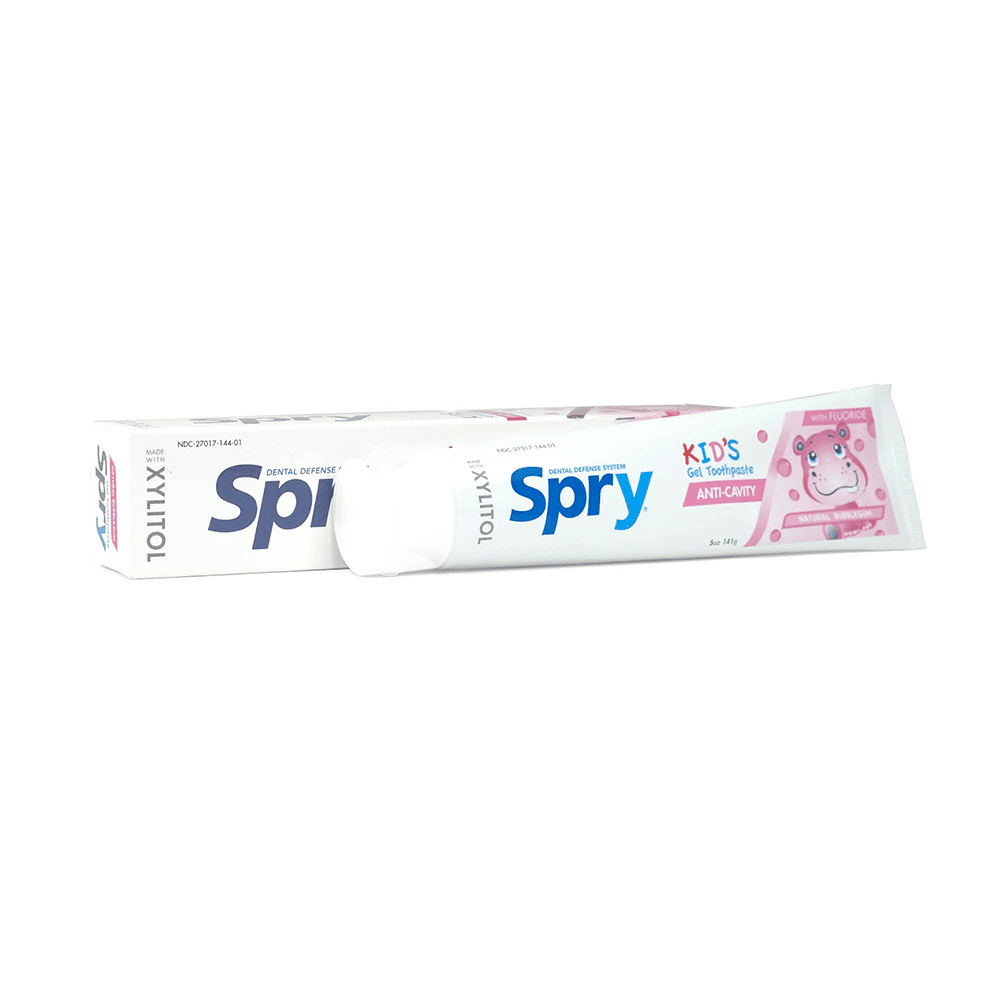 Spry Kid's Bubblegum Gel Toothpaste with fluoride