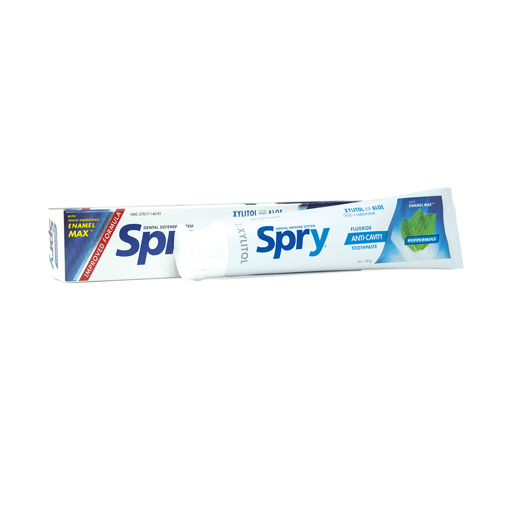 Spry Peppermint Toothpaste with fluoride