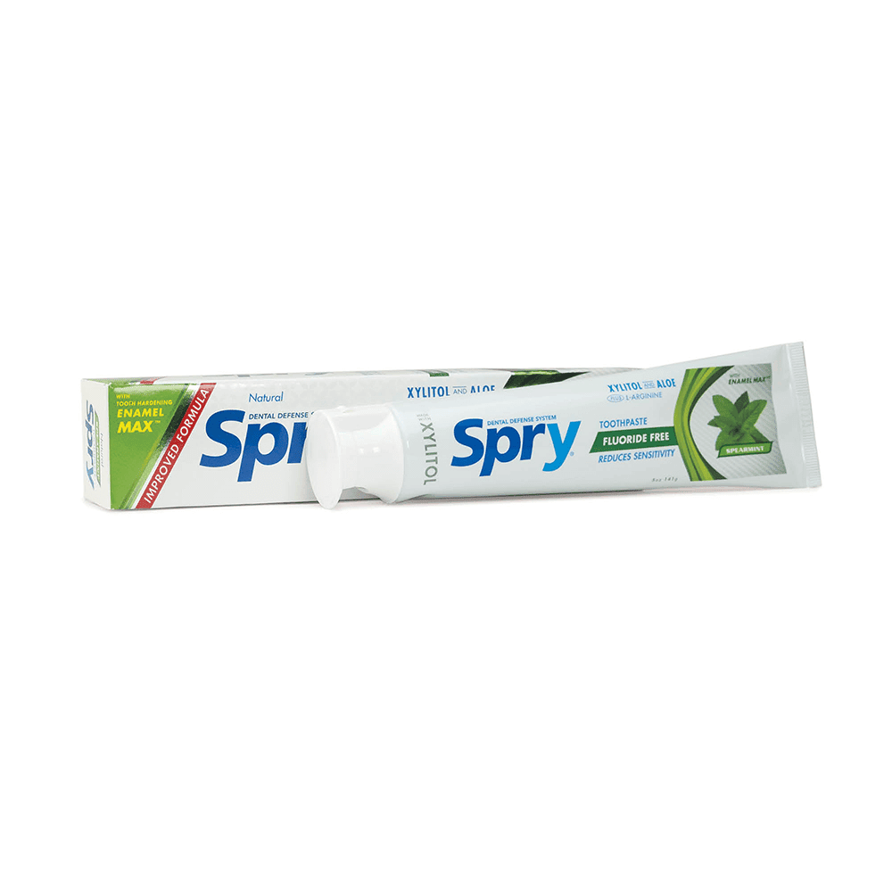 Spry Spearmint Xylitol Toothpaste fluoride-free