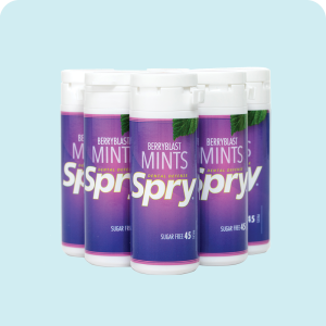 Natural Xylitol Mints, 45ct Tubes