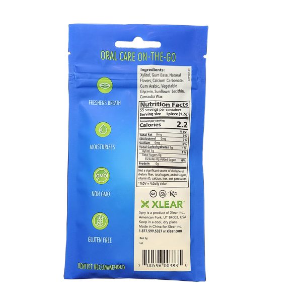 Natural Xylitol Gum, 55ct Bags - Image 4