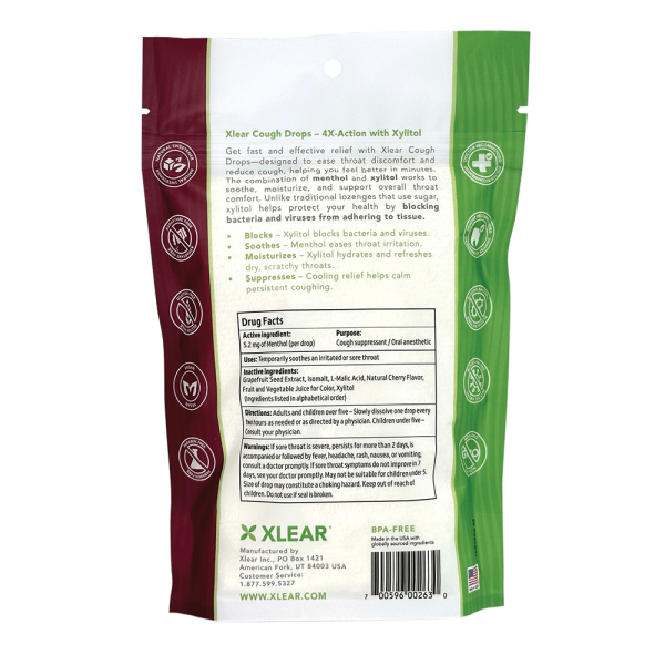 Black Cherry Sugar-free Cough Drops - Image 2